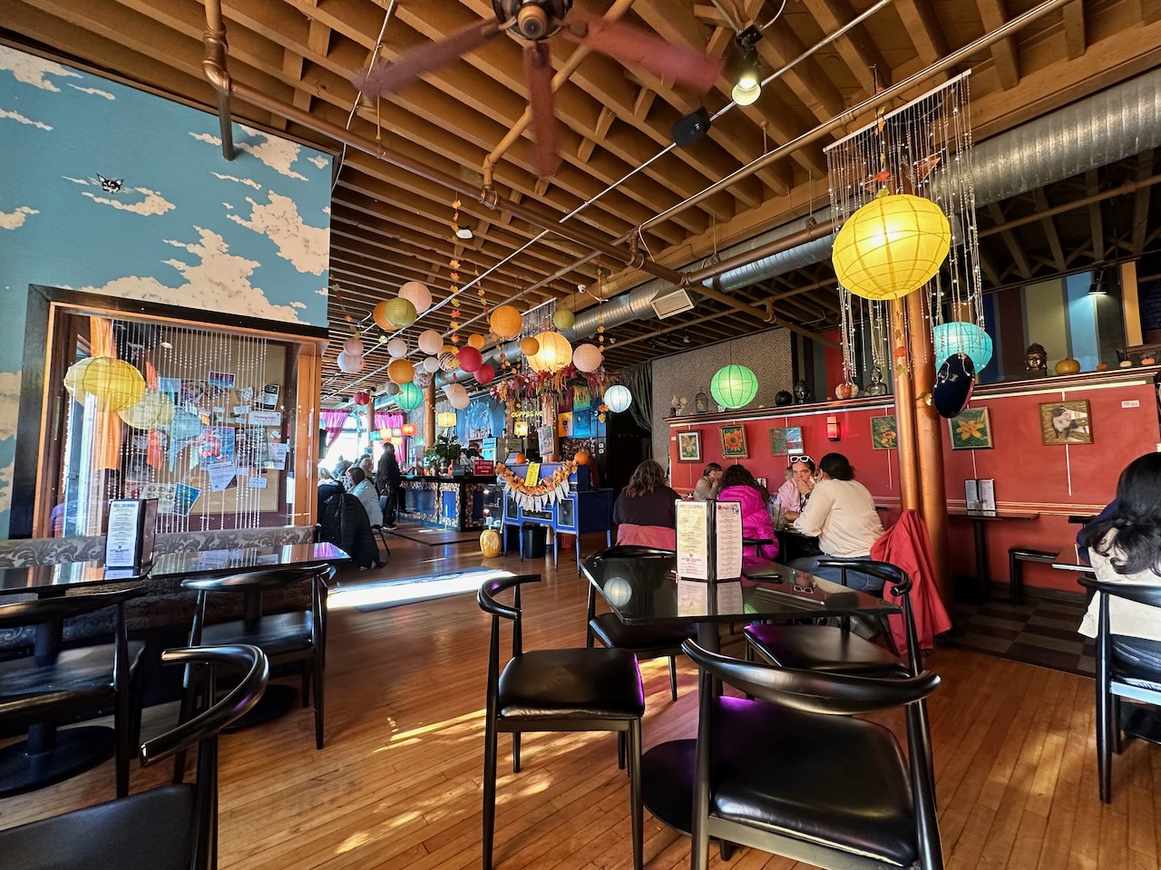 Interior of Lost Dog Cafe.