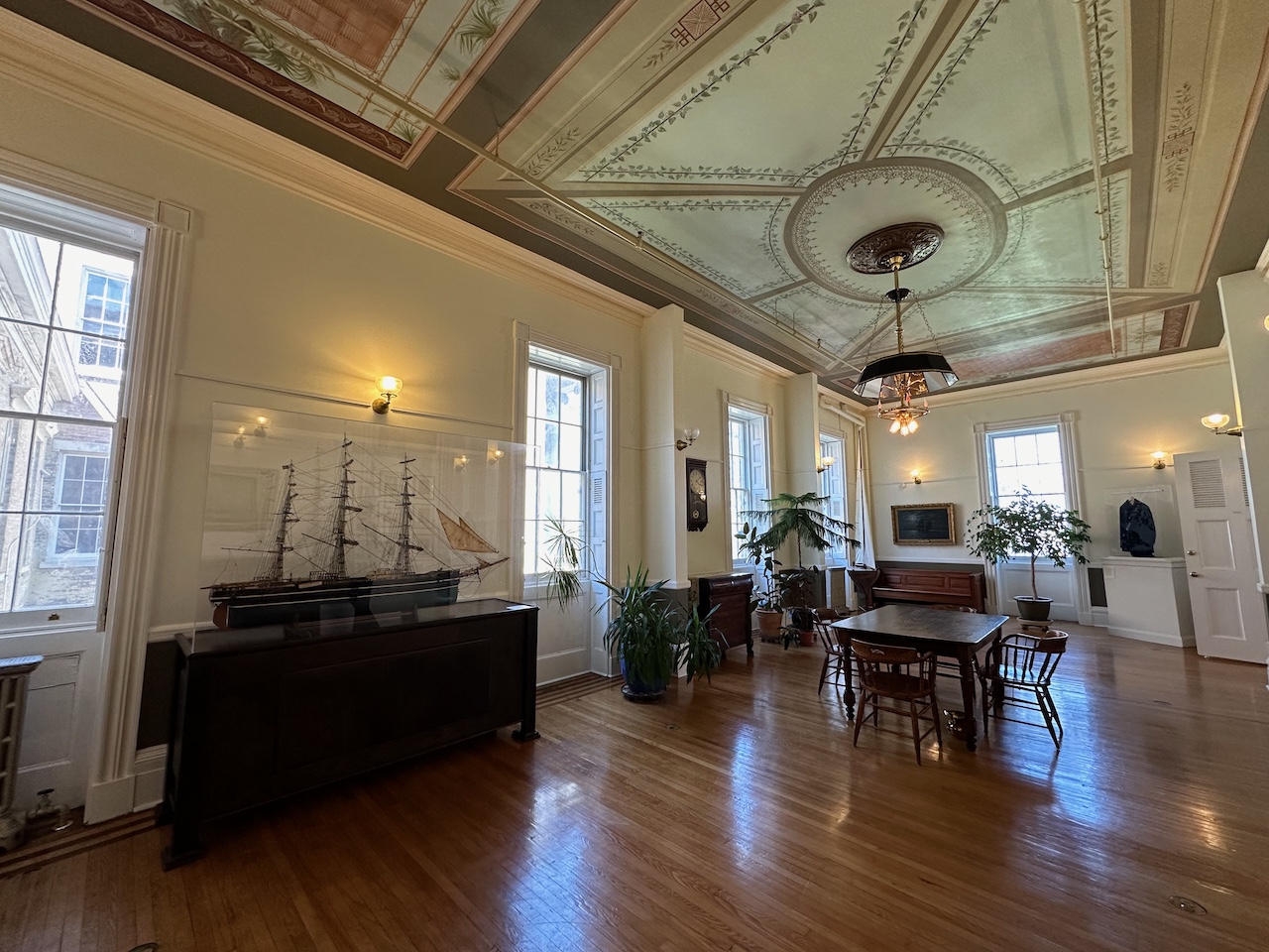 Interior of Noble Maritime Collection building.