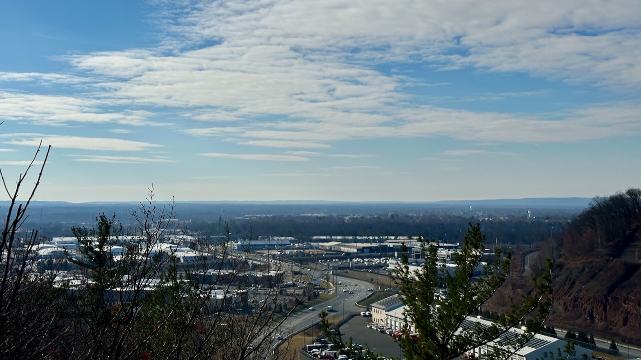 View of town of Bound Brook.