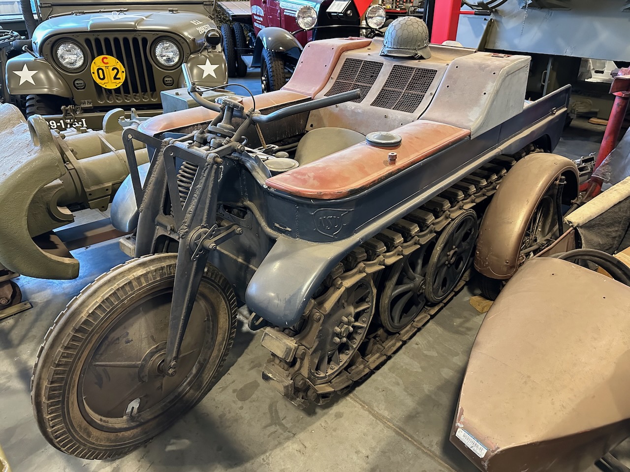 Sd. Kfz. 2 Kettenkraftrad half-track motorcycle.