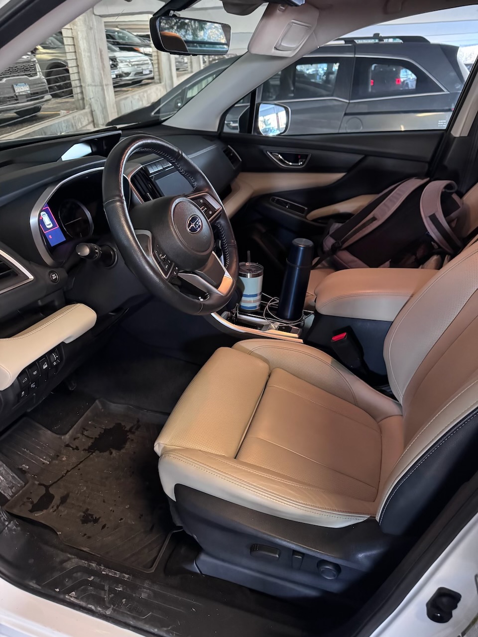 Interior view of Subaru Ascent. 