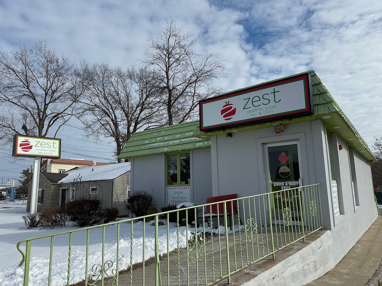 Exterior of Zest cafe. 