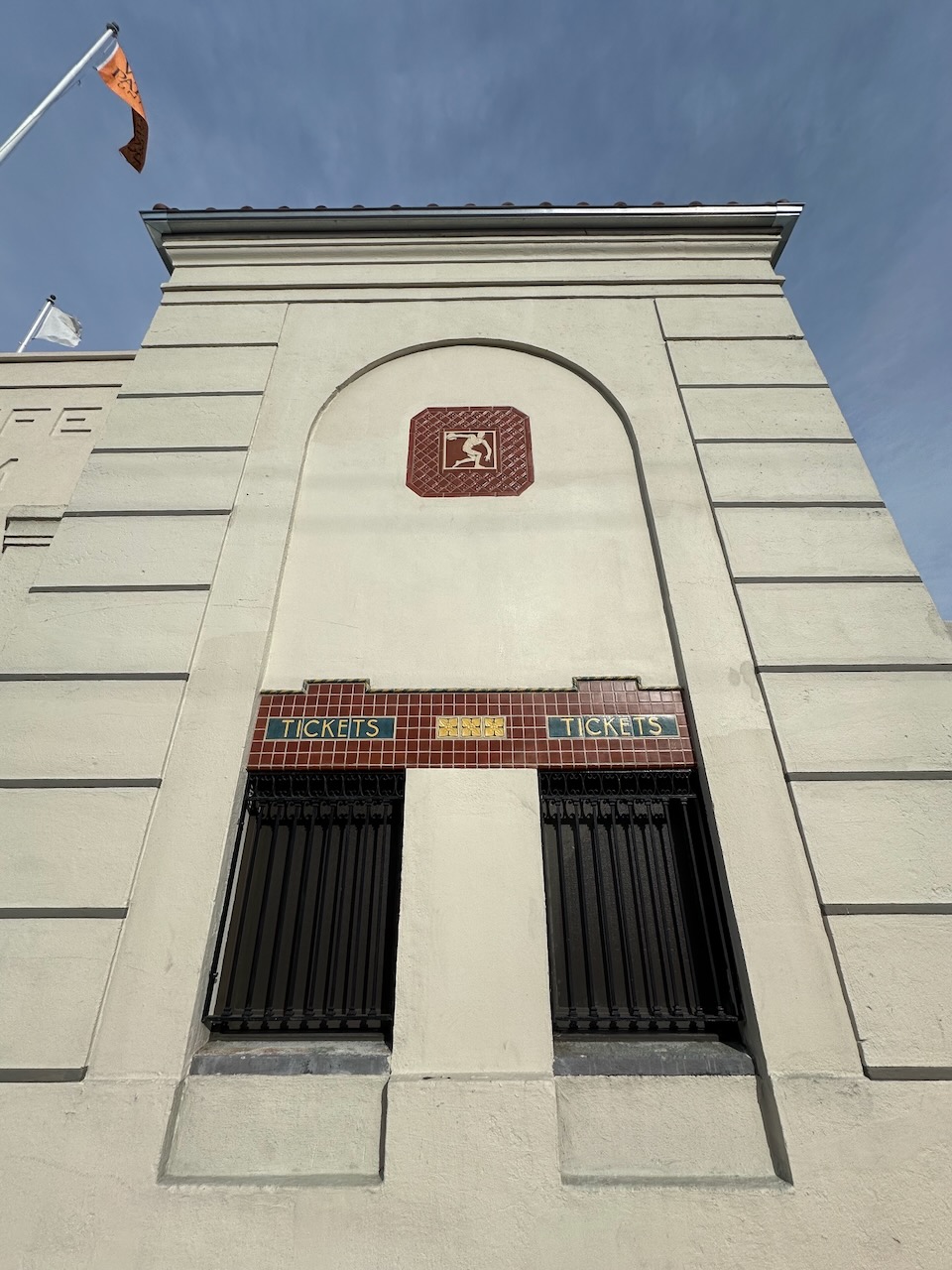 Ticket booth of Hinchcliffe Stadium. 