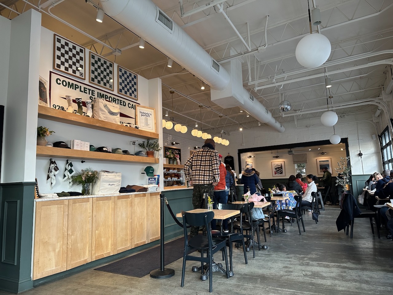 Interior of Sunday Motor Co cafe. 