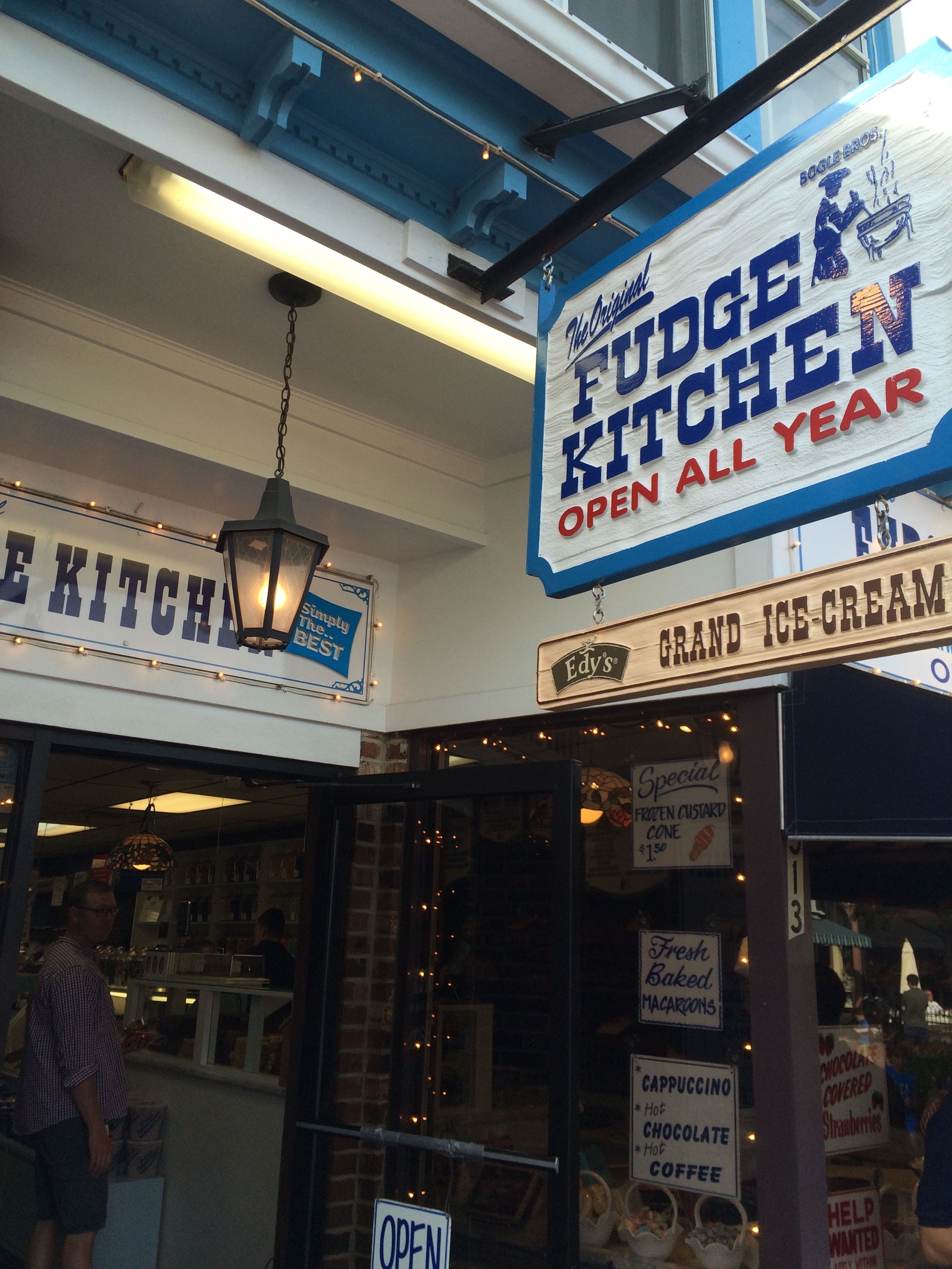 Exterior of Original Fudge Kitchen. 
