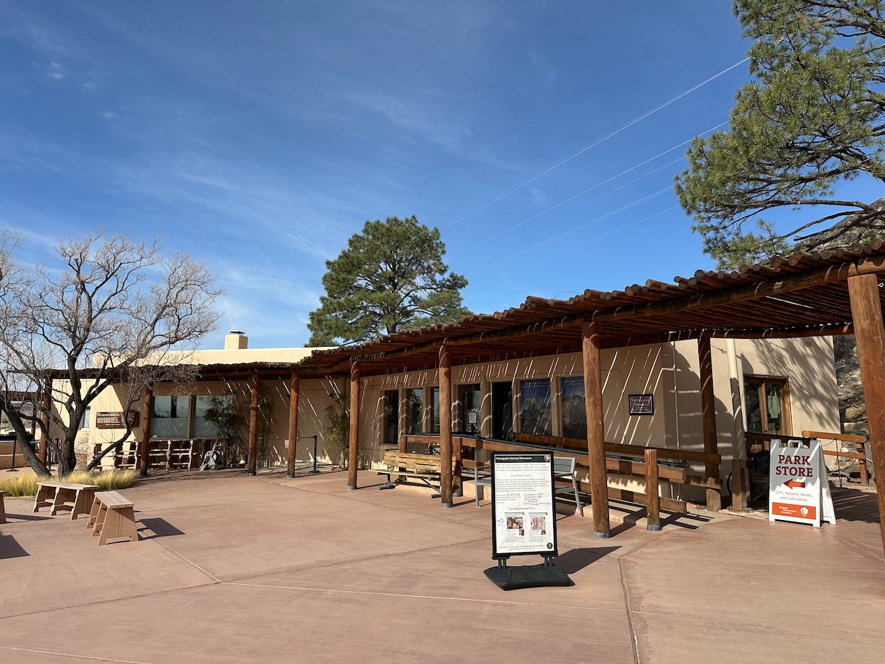 Exterior of Petroglyph National Monument Visitor Center. 
