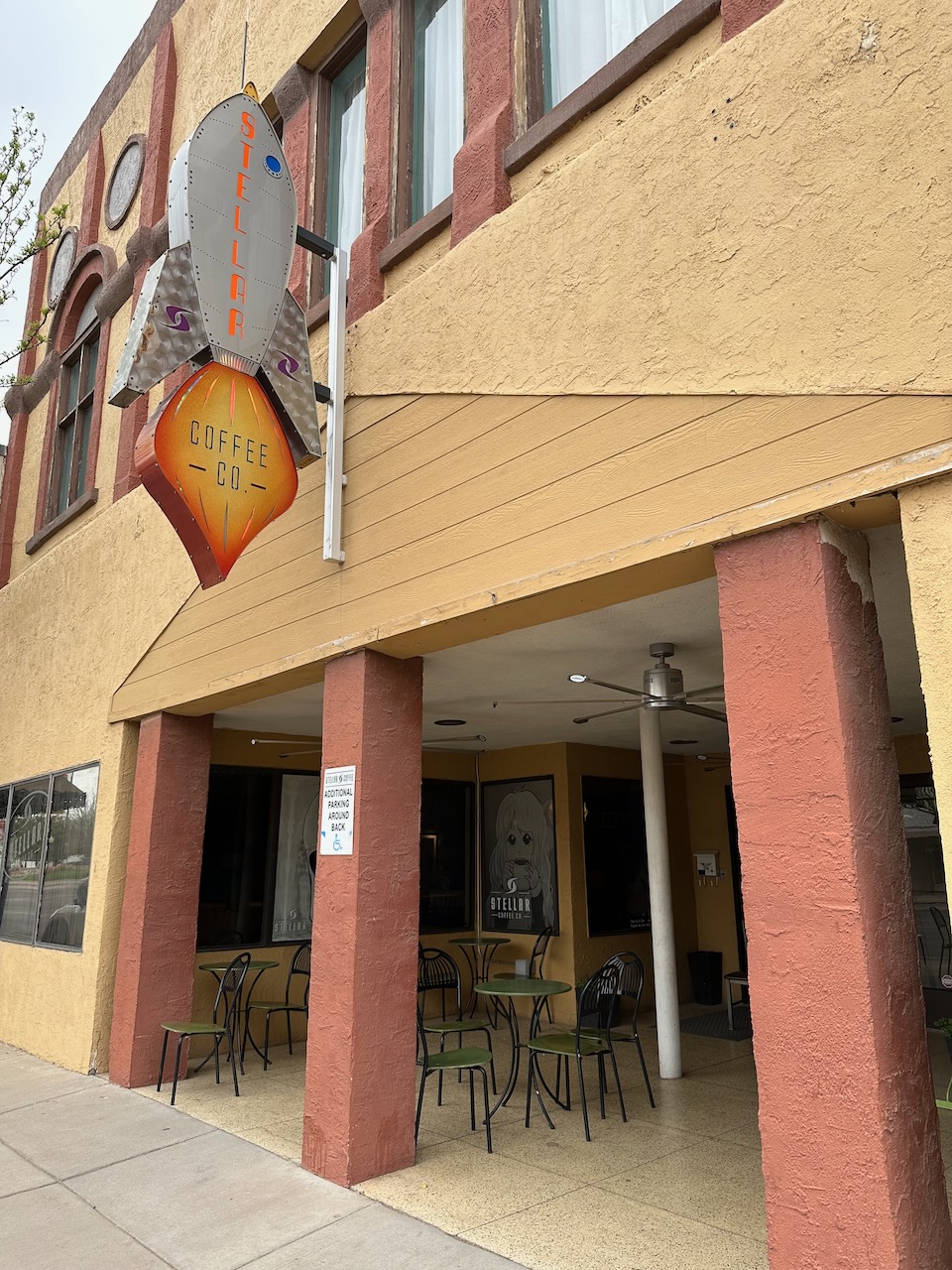 Exterior of Stellar Coffee Co. 