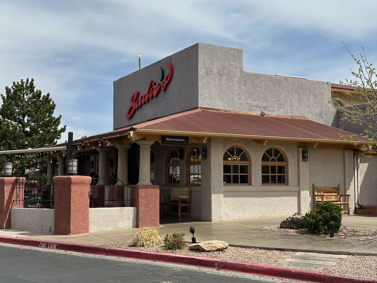 Exterior of Sadie's Restaurant. 