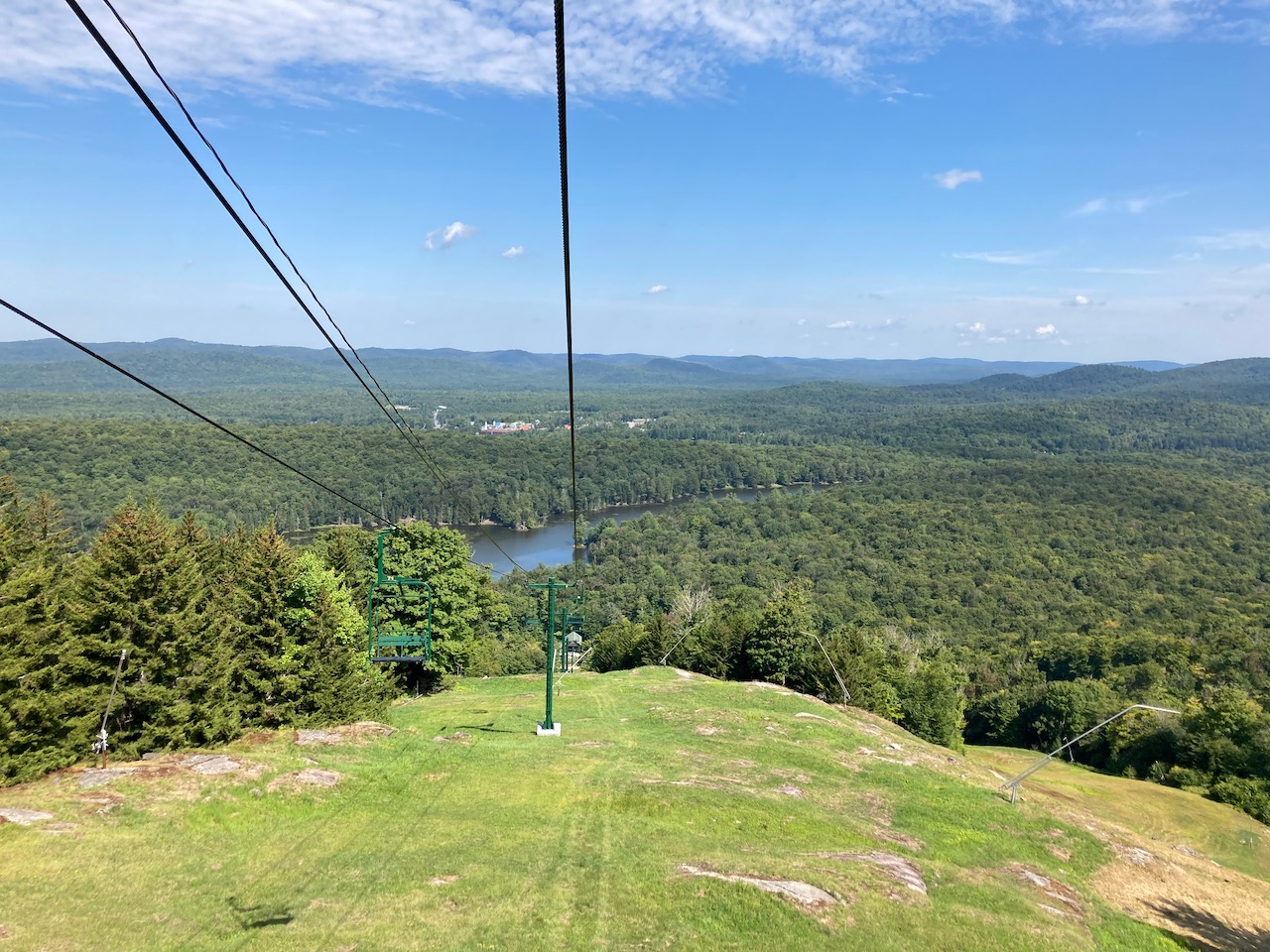 View of chairlift on McCauley Mountain