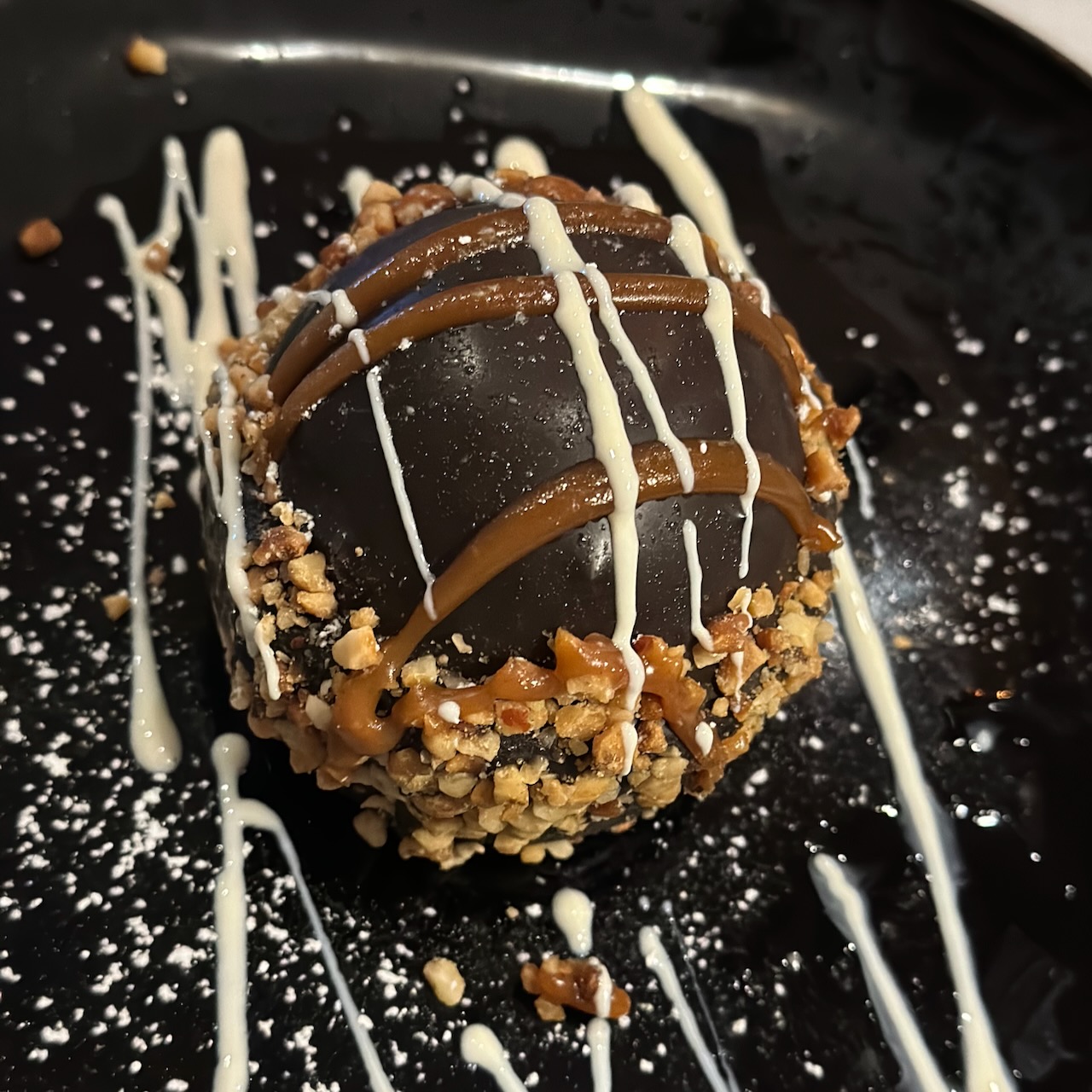 Peanut butter and chocolate cake. 