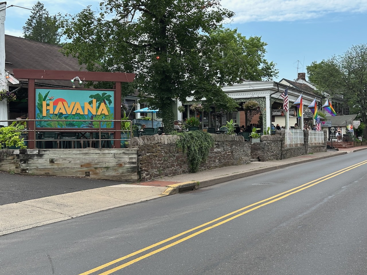 Exterior of Havana bar and restaurant. 