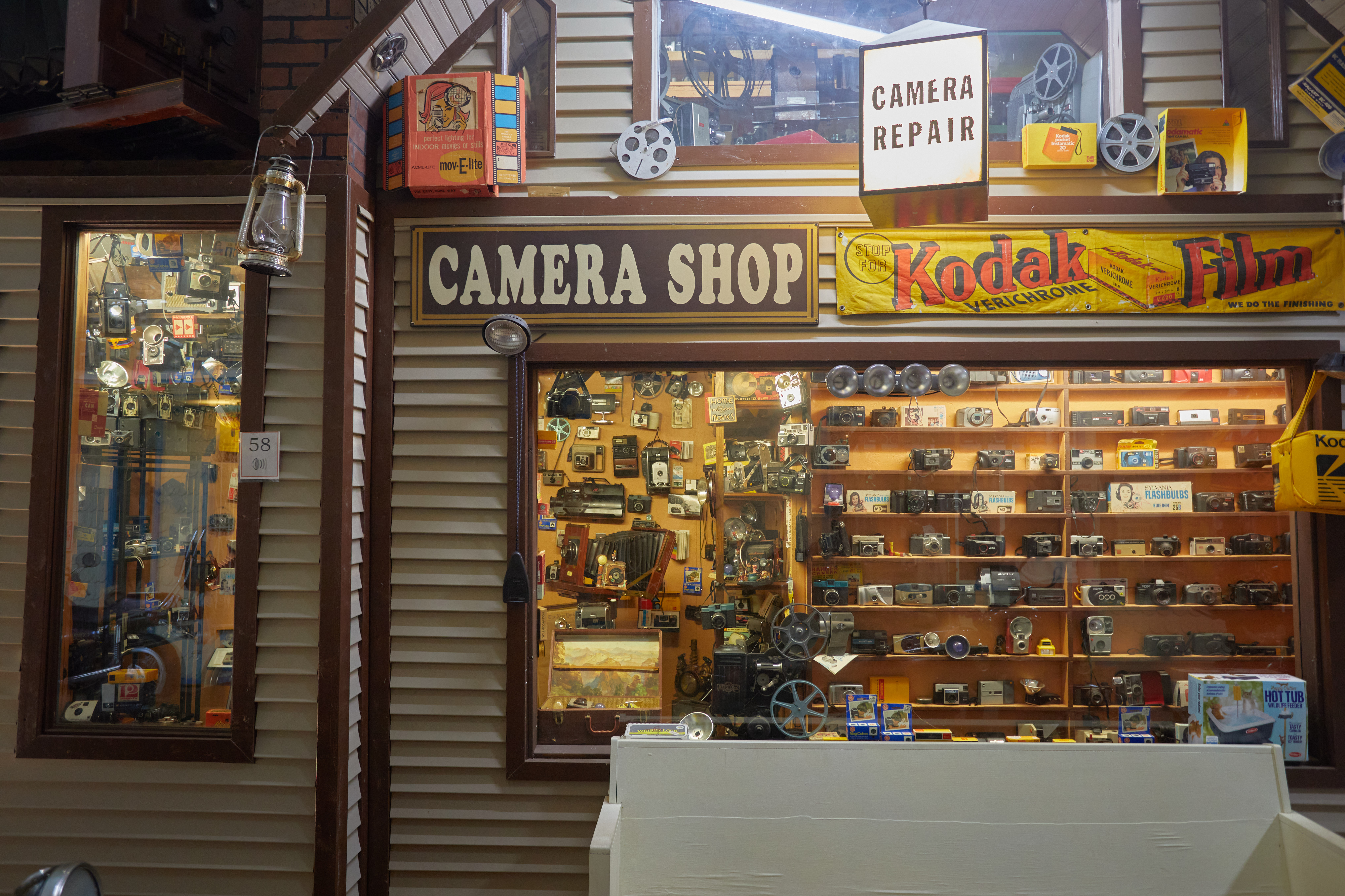 Exterior of Camera Shop.