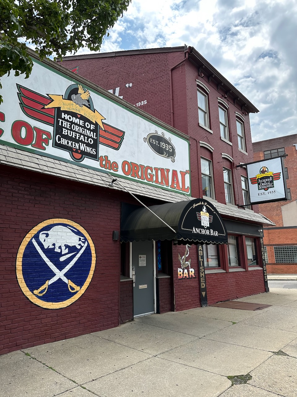 Exterior of Anchor Bar. 