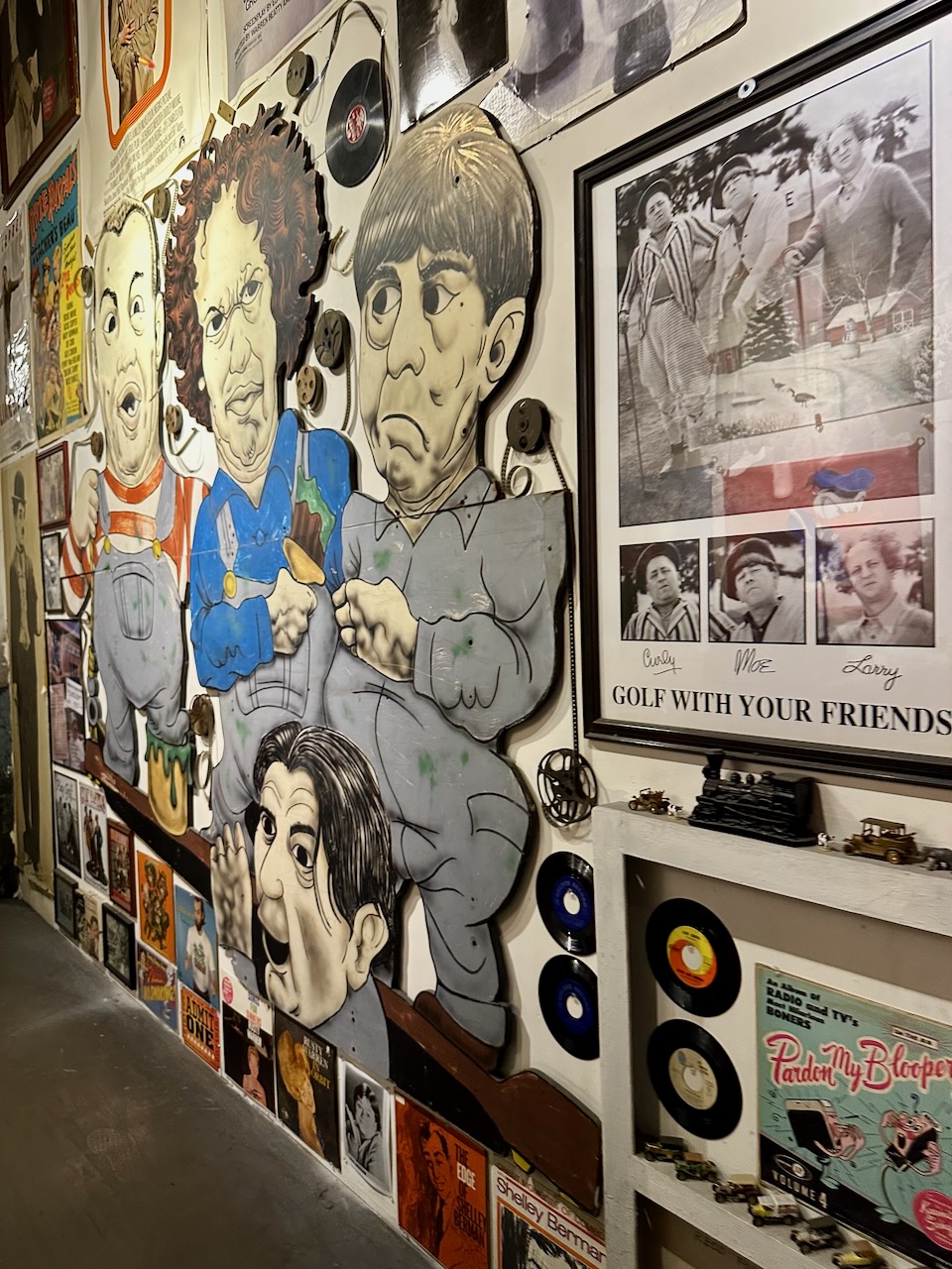 Images of The Three Stooges.