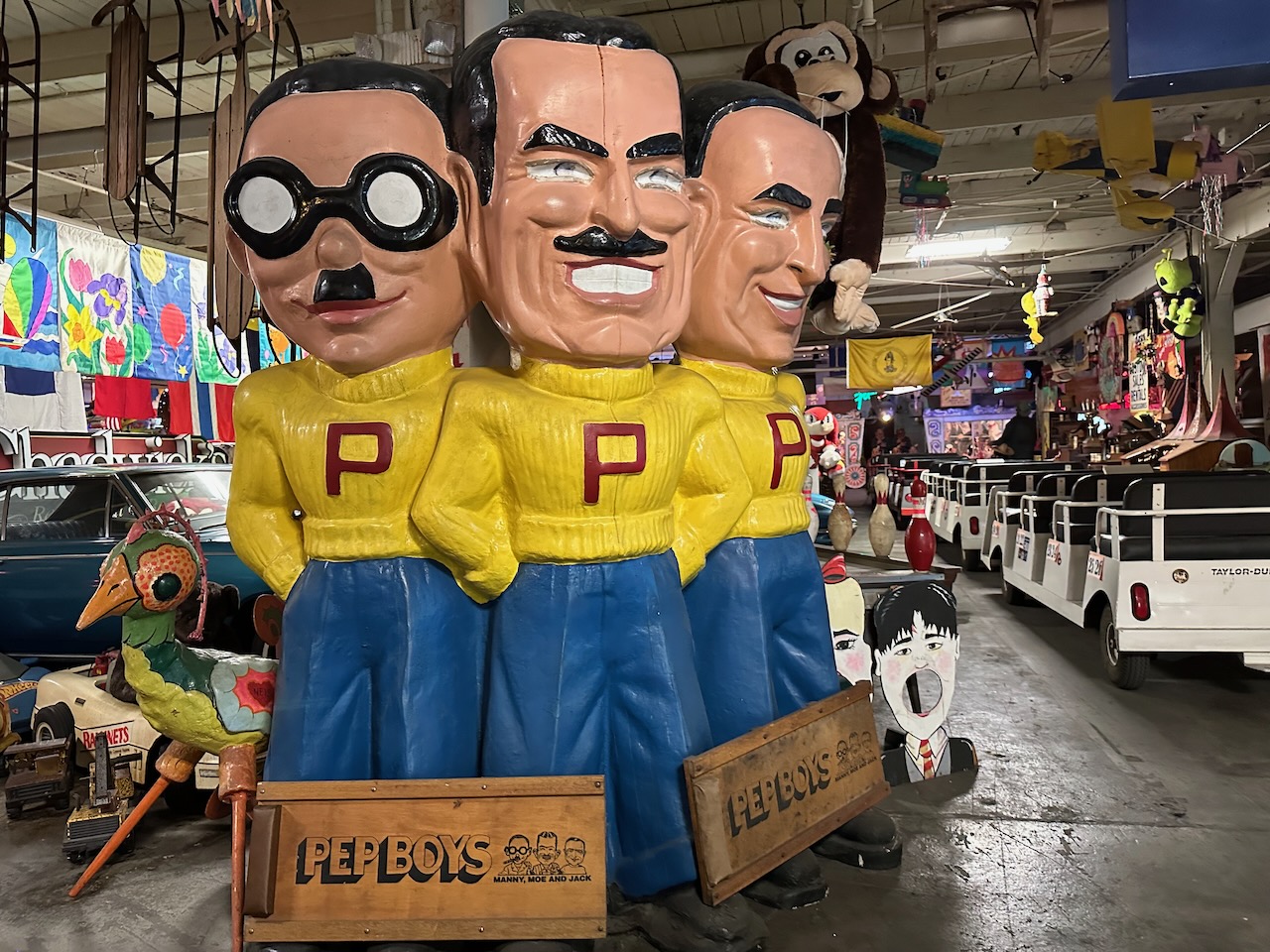 Statue of Pep Boys.