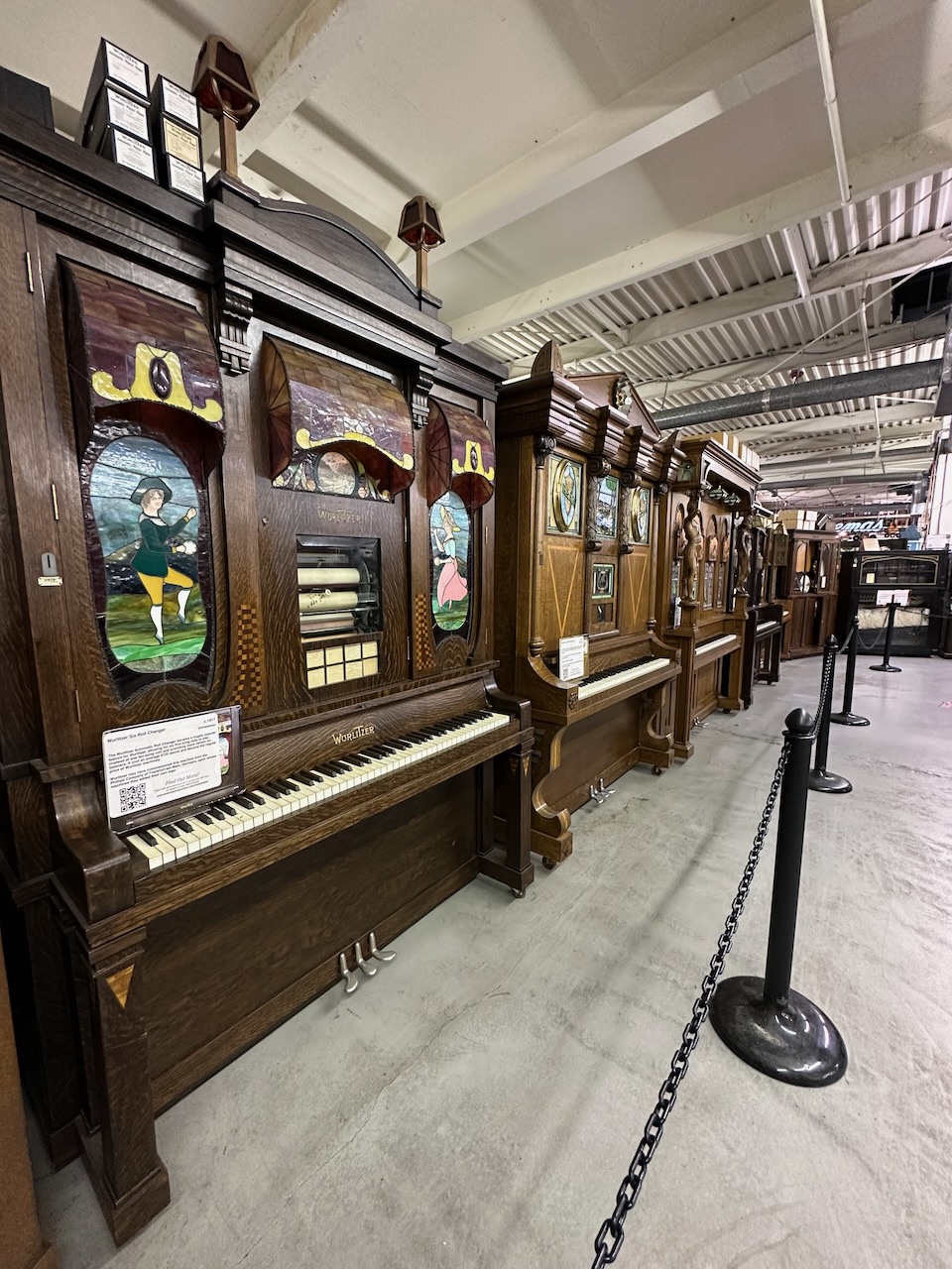 Lineup for player pianos.