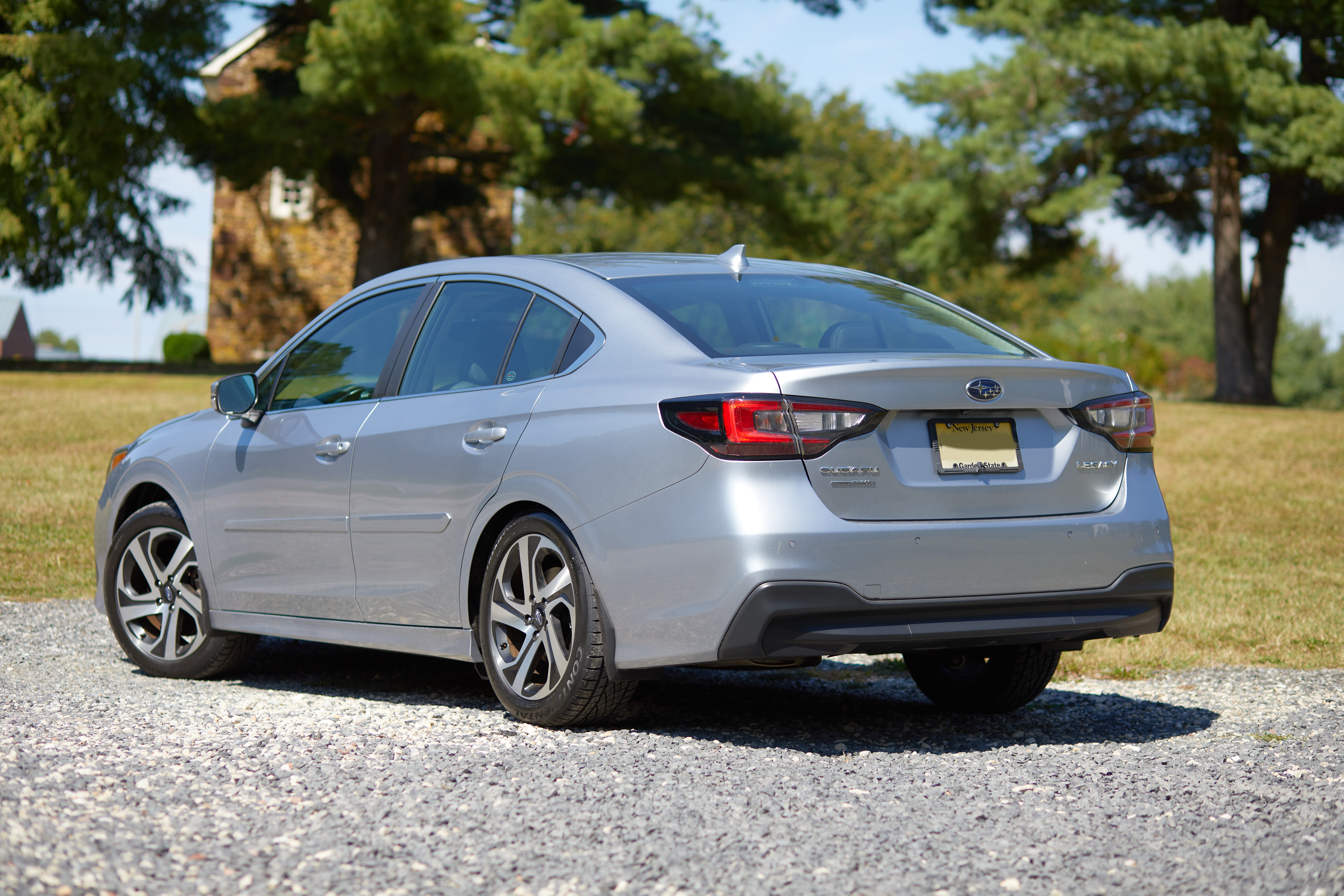 Rear three-quarters view of 2022 Subaru Impreza.