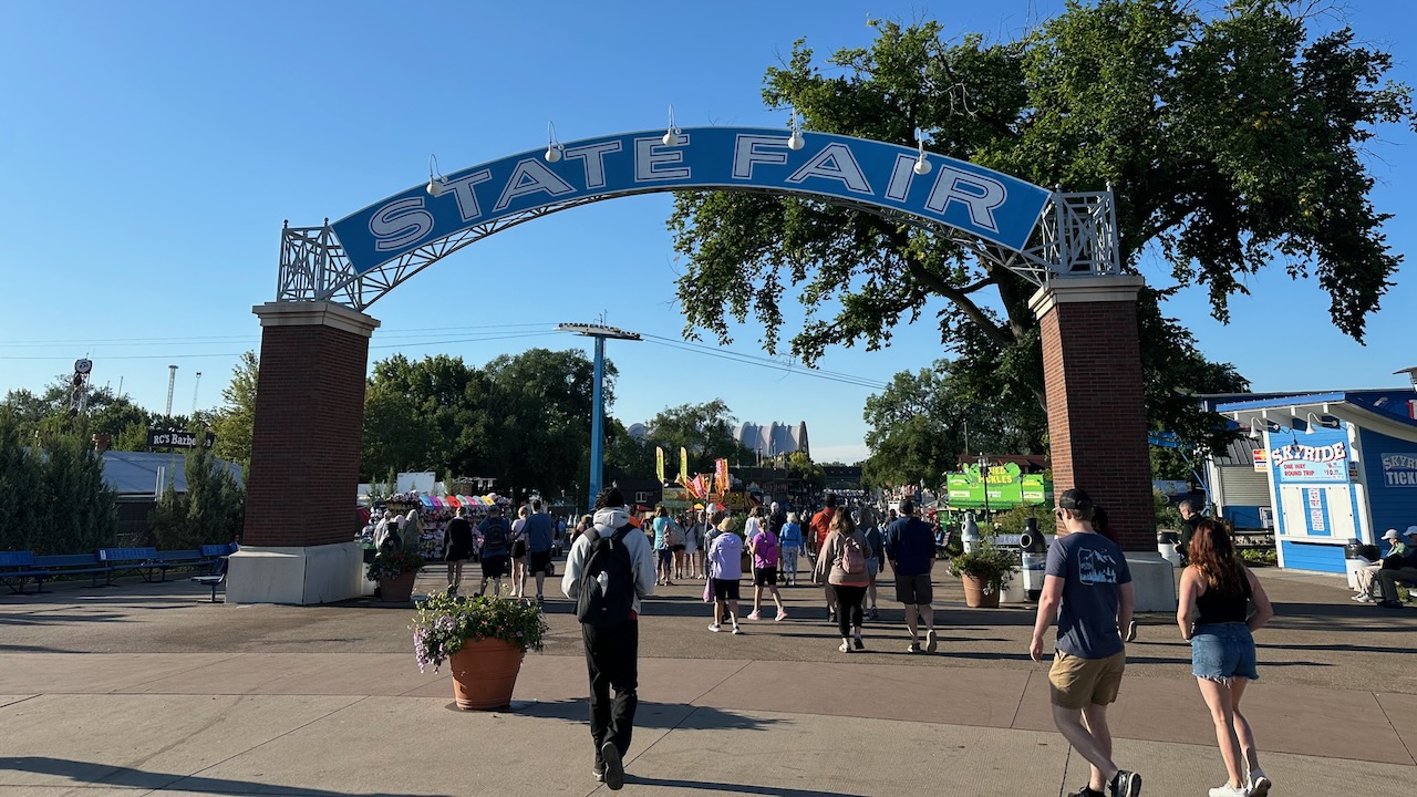 State Fair entrance arch.