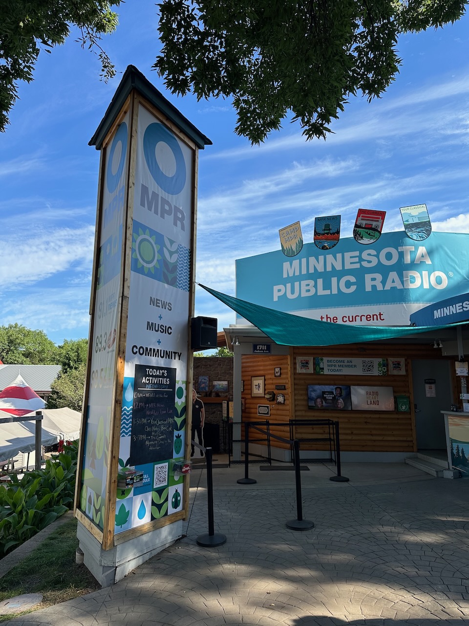 Booth for Minnesota Public Radio.