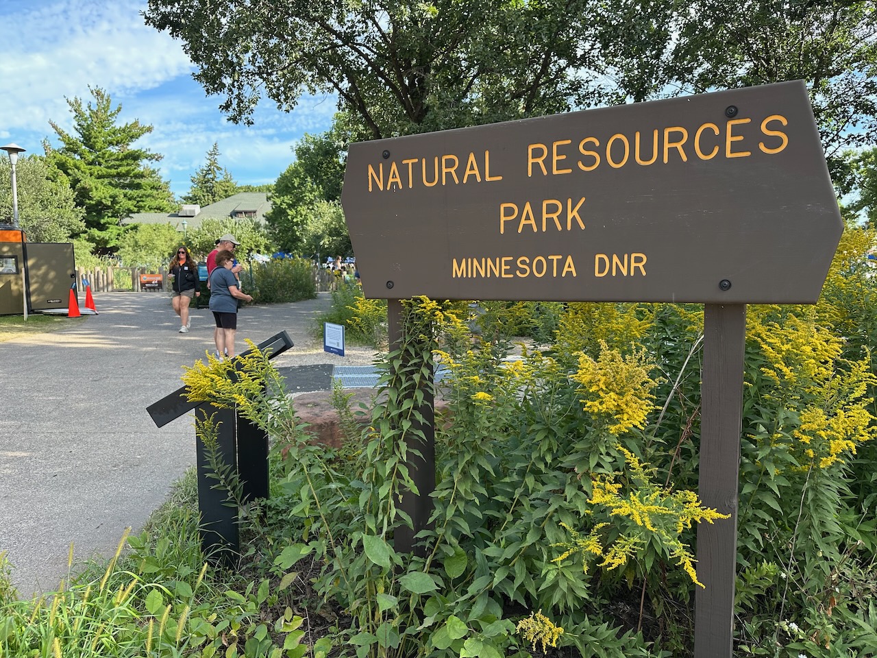 Sign for Minnesota DNR Natural Resources Park.