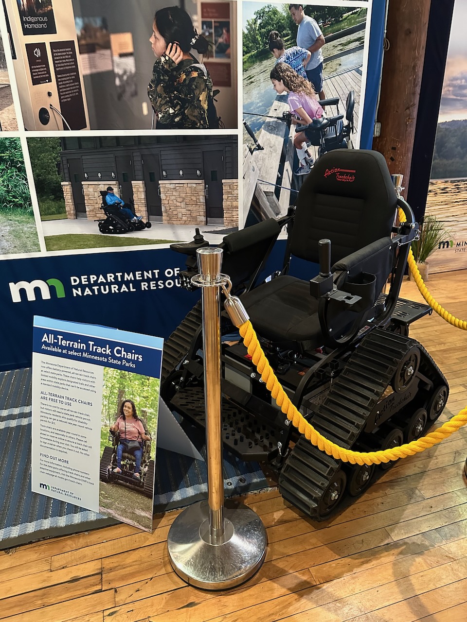 All-terrain track chair exhibit