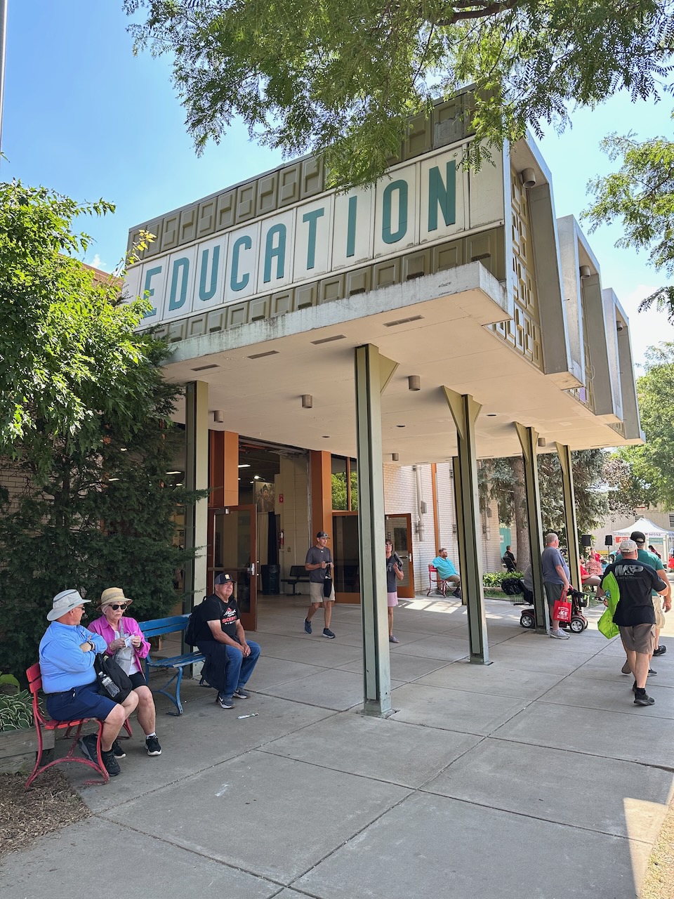 Exterior of Education Building.