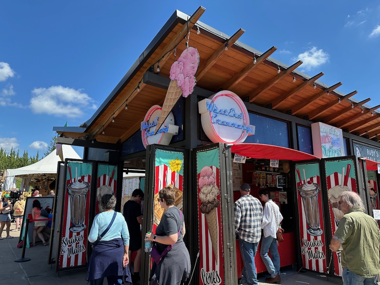 Exterior of West End Creamery.