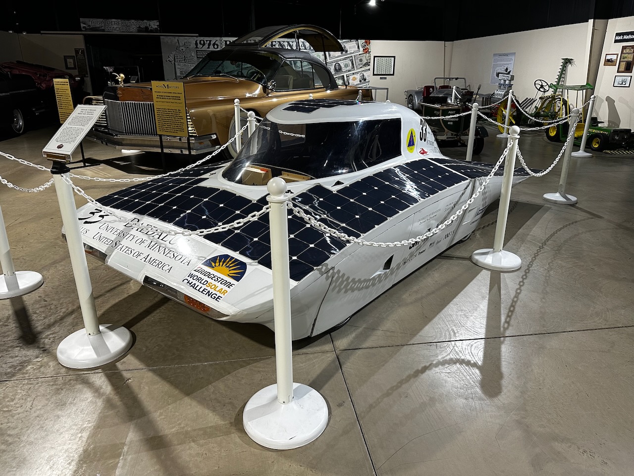 University of Minnesota solar car.