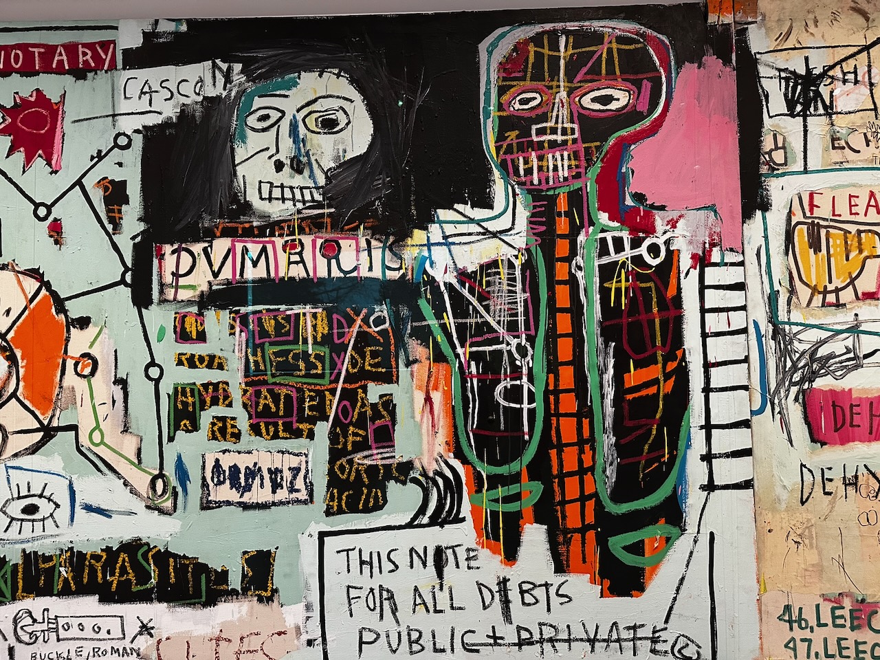 Painting entitled Notary by Jean-Michael Basquiat.