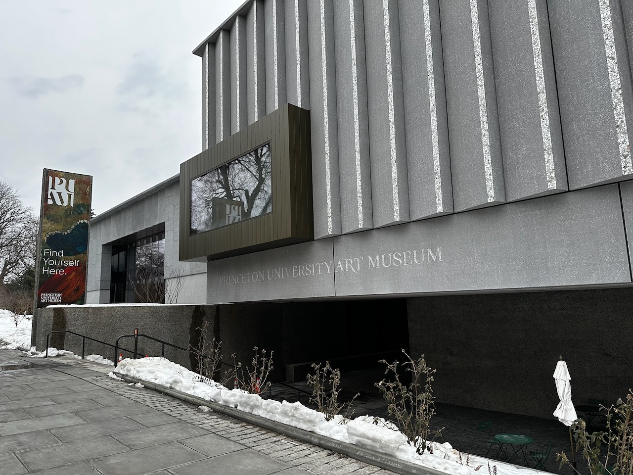 Entrance to Princeton University Art Museum. 