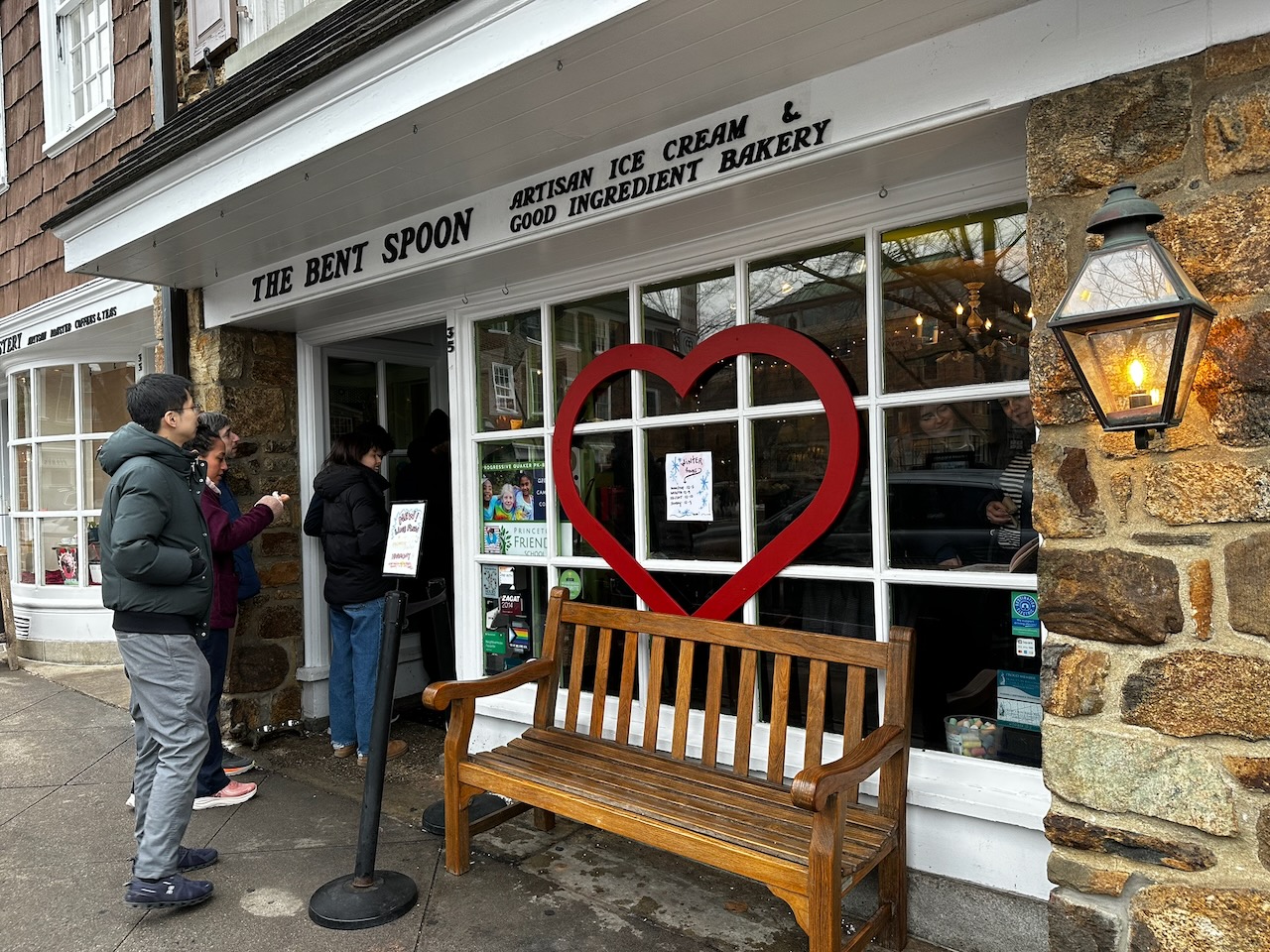 Exterior of The Bent Spoon ice cream shop.