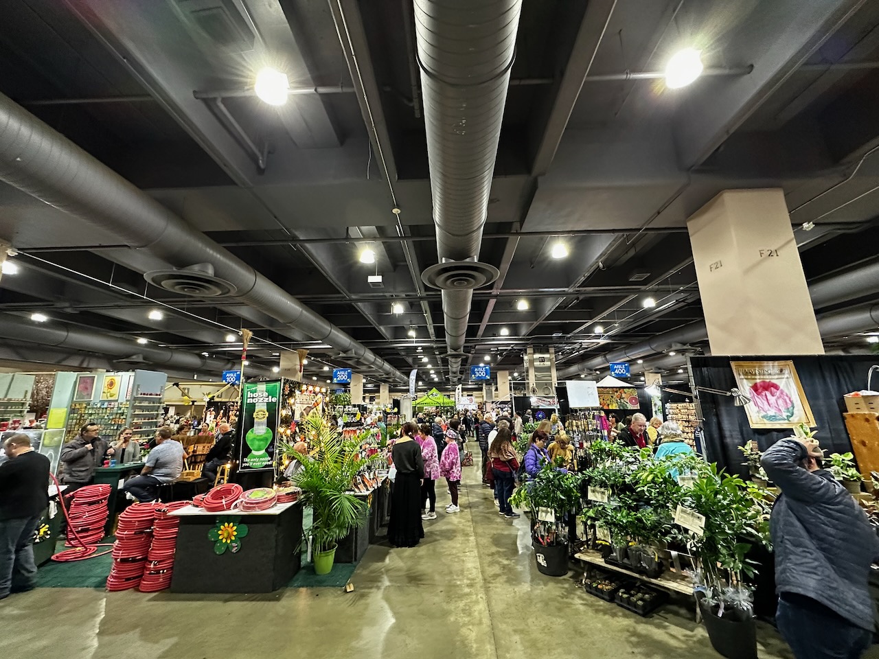 View of Marketplace at Philadelphia Flower Show.