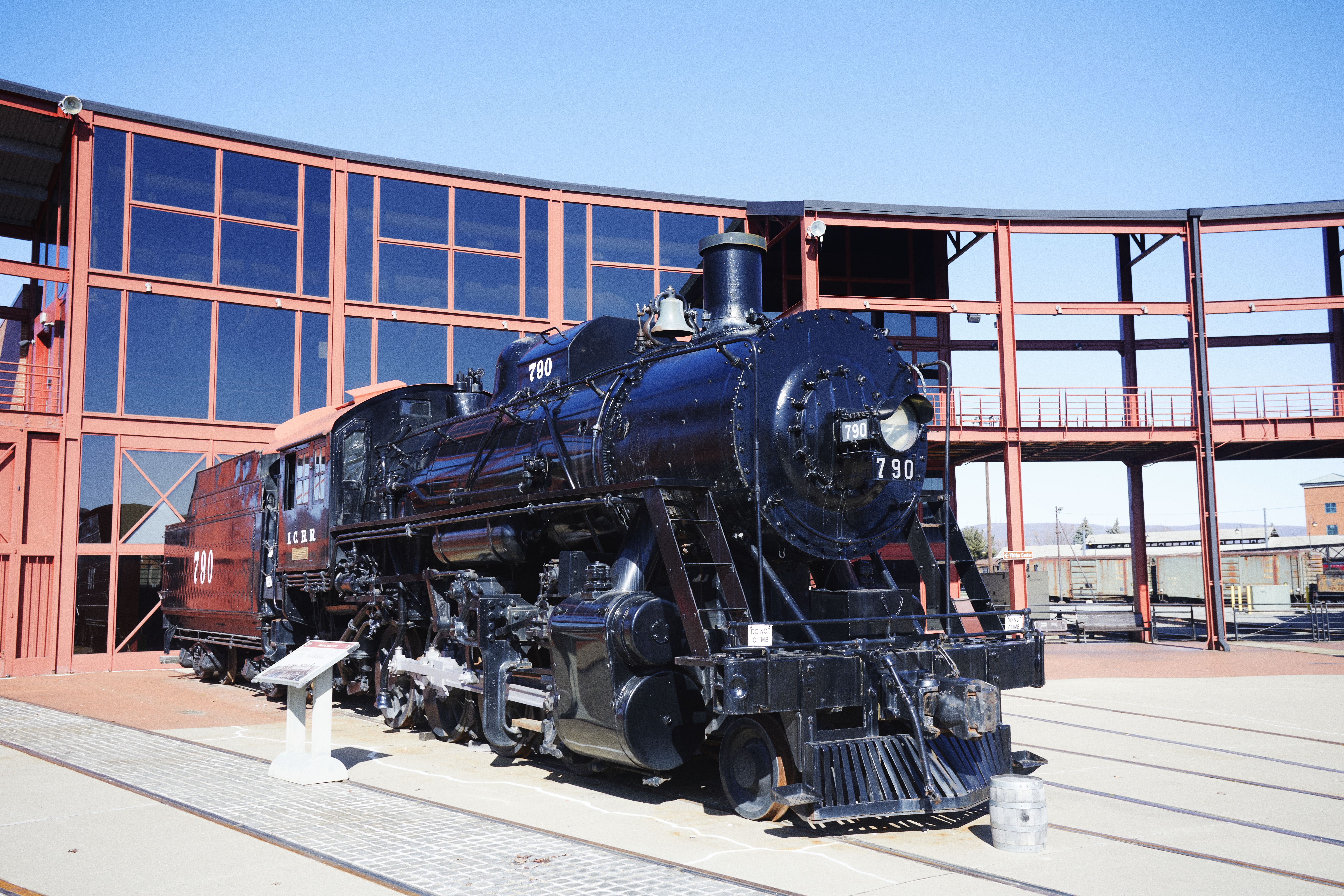 Steam locomotive at Steamtown National Historic Site.