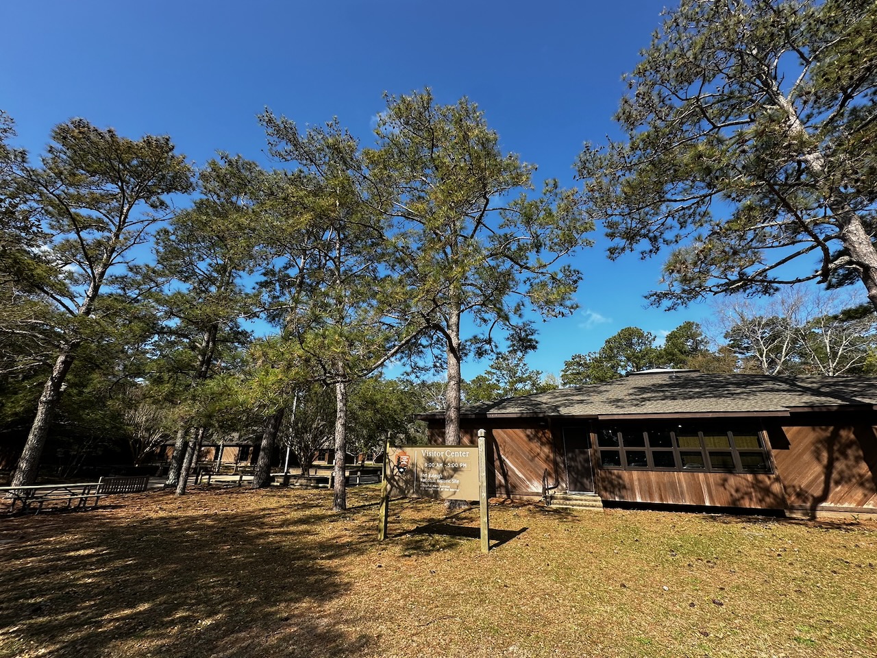 Exterior of Fort Raleigh Visitor Center.