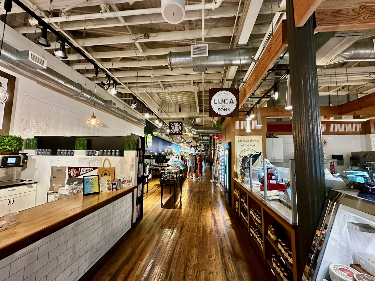 Interior of Easton Public Market
